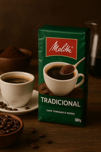 Cafe Melitta Tradicional A Vacuo Torrado E Moido Caixa 500g