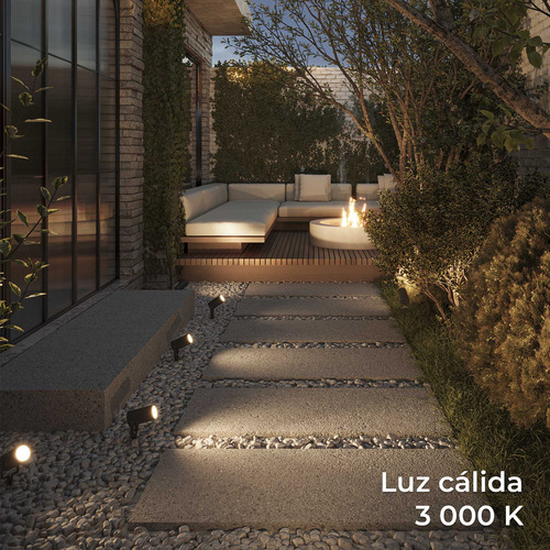 Lámpara Tipo Estaca Led Para Jardín 6w Illux Pl-7411 Ip65