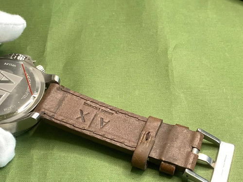 Relógio Armani Exchange Ax1505 - Ainda Com Lacre, Original. Marrom-escuro Prateado Azul-escuro (Usado)