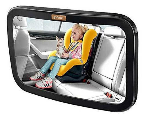 Espero Retrovisor De Auto Para Bebe Vision Amplia Abs Negro