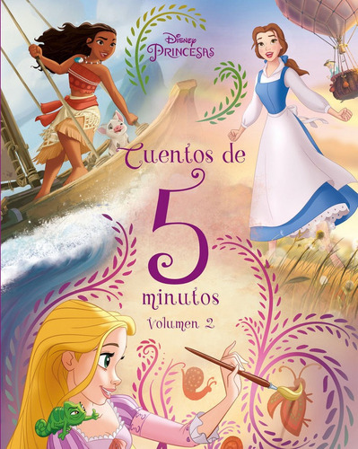 Princesas. Cuentos De 5 Minutos. Volumen 2, De Disney. Editorial Libros Disney, Tapa Dura En Español