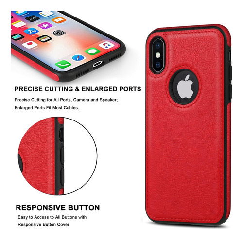 Jaroie Classy Design Fase De Teléfono De Cuero De Lujo Para