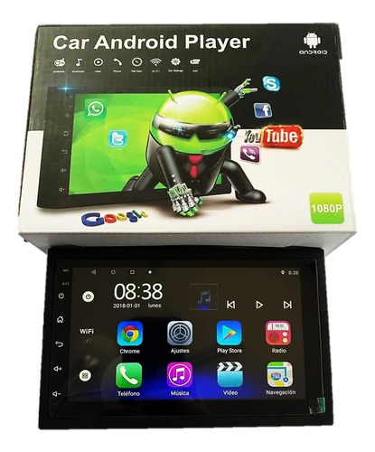 Radio 2 Din Android 8.1 Gps Wifi Bluetooth Waze