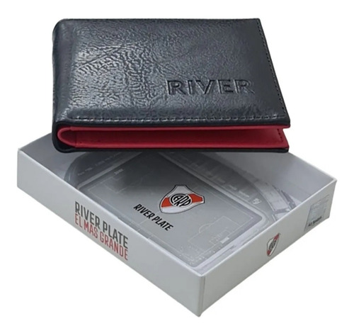 Billetera River Plate Hombre 100% Original Cuero Pu Licencia