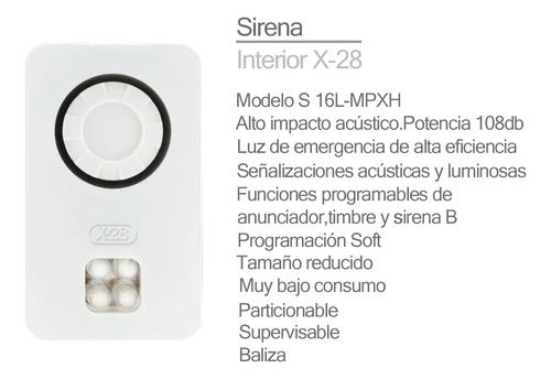 Kit Alarma X28 Casa Domiciliaria Llamador Gsm Comando Via App Celular