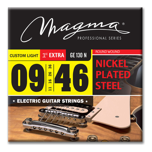 Cuerdas Guitarra Electrica Magma Hibridas 09-046 Encordado
