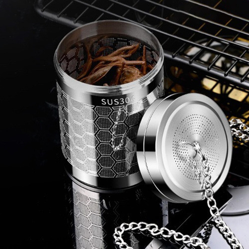 Mz Infusor De Té De Hojas Sueltas Con Gancho De Cadena Para
