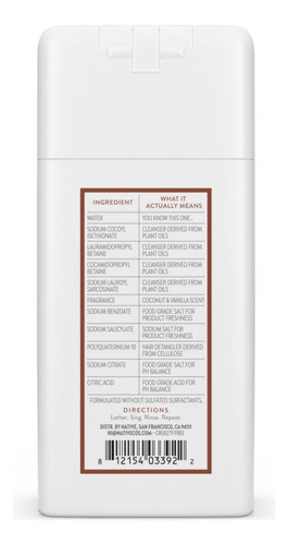 Native Coconut Champú Mini Viajero Gym Original Usa