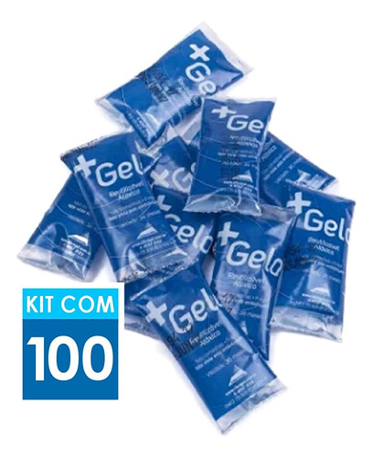 Gelo Artificial Flexível +gelo Gel 15g Kit Com 100 Unid