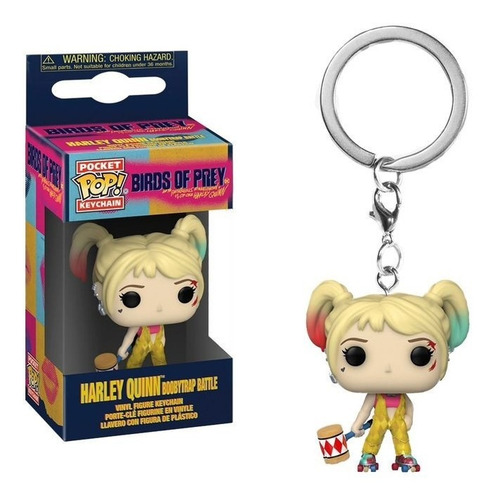 Funko Pop Harley Quinn Booby Trap Battle Keychain Llavero