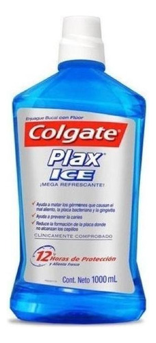 Colgate Plax Ice 1 Lt Litro Enjuague Bucal 