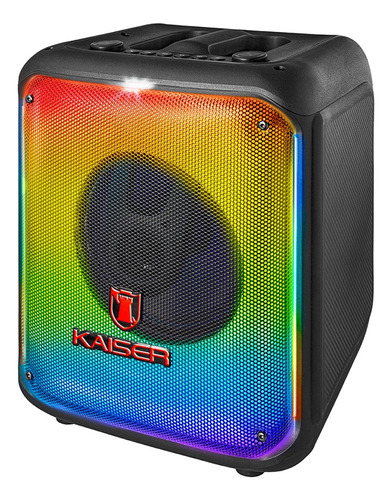 Bocina 8 PLG Kaiser 7,200 W Pmpo Portátil Flama Ksw-3008