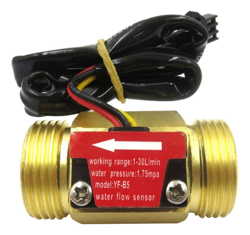 Interruptor De Sensor De Flujo De Agua Yf-b5 Dn20 G3/4 Pulga