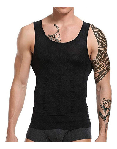 . Faja Hombre Camiseta Reductora Modeladora, 3pzs