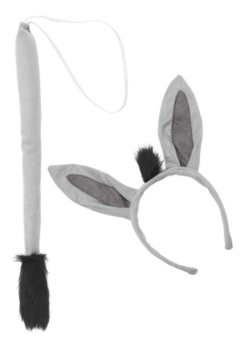 Conjunto De Disfraz De Burro Animal Diadema Con Orejas De