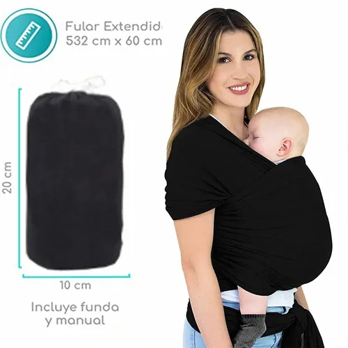 Fular Portabebe Ergon mico El stico Segura Canguro 7 Colores