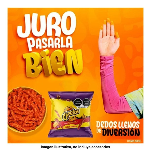 30 Pzas Botana Cheetos Xtra Flamin' Hot Sabor Queso Chile Y