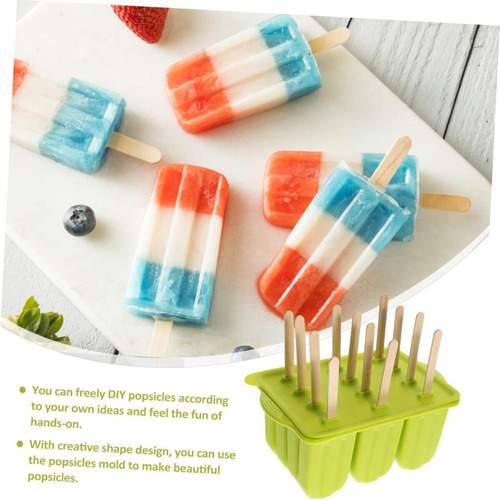 Cr Molde Silicona For Helados Y Paletas 12 Rejillas C
