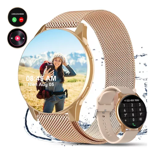 Smartwatch Reloj Inteligente Mujer Hace Llamadas Fitness 2 Correas. PRO