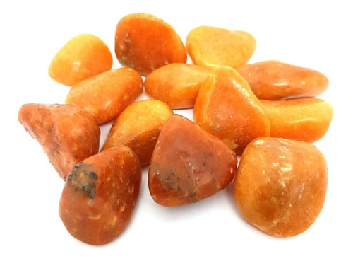 Cristal - Pedra Rolada - Calcita Laranja (pacote Com 100g)