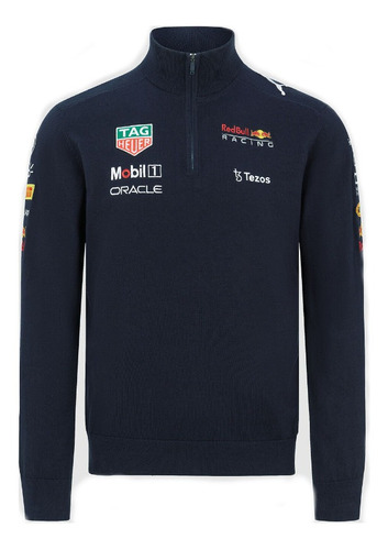 Swater Red Bull F1 Puma Checo Perez Verstappen Azul Bordado