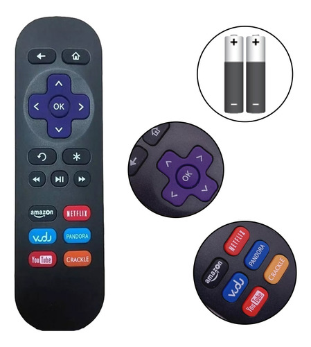 Control Remoto Smart Tv Roku 123 Express Premiere