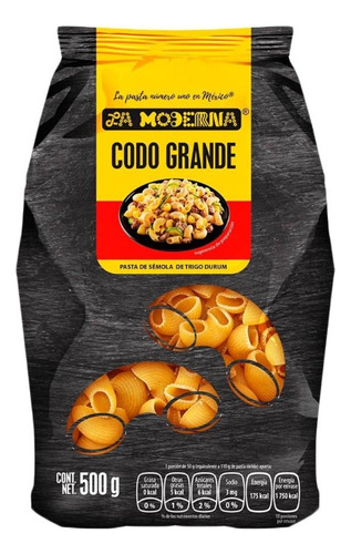 Sopa De Pasta La Moderna Codo Grande 500 G