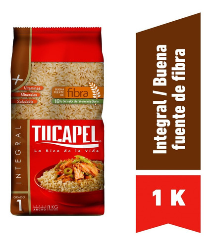 Arroz Tucapel Integral G1 Largo 1 Kg