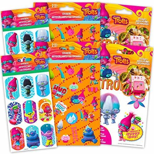 Paquetes De Fiesta - Trolls Stickers Dreamworks Decorations 