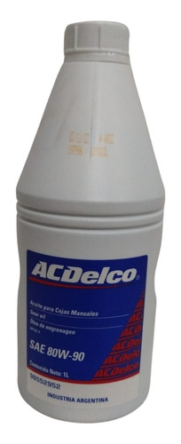 Bidon Aceite Acdelco Caja Manual 1 Litro 80w90 3c