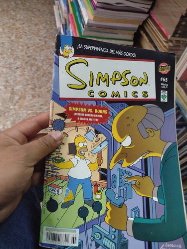 ¡la Supervivencia Del Más Gordo! Simpson Cómics 