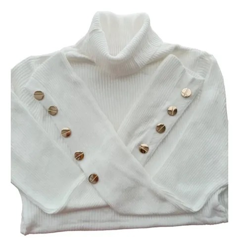 Cami.buzo Tortuga Cuello Alto Mujer Fresco Abrigo Ropa Moda