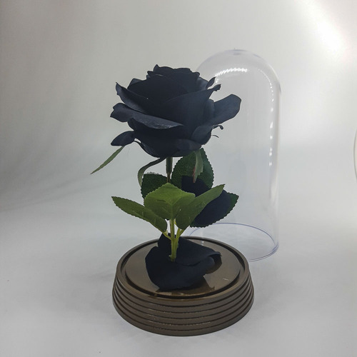 Kit 40 Cúpula Redoma Rosa Preta A Bela E A Fera G Festa Cor Preto
