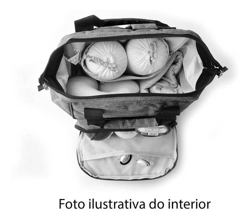 Mochila Maternidade Turminha Guara Cinza