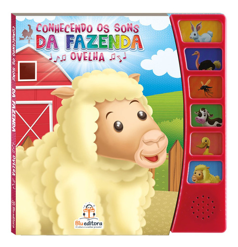 Livro Sonoro Infantil Animais Sons Musical Coleção Completa Kit 10 Un.