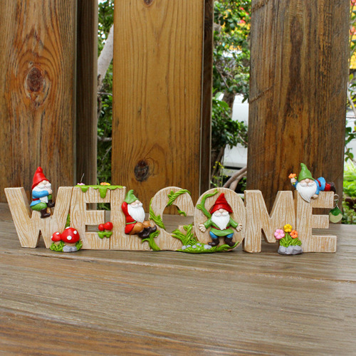 Dwarf Welcome Garden Outdoor Balcony Welcome Decoration Cu