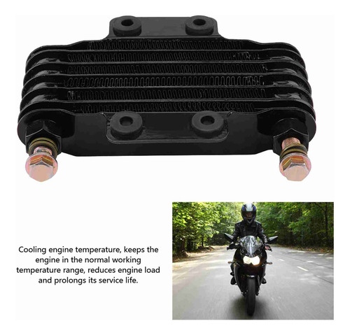 Radiador De Aceite De Motor Negro, Kit De Sistema De Refrige