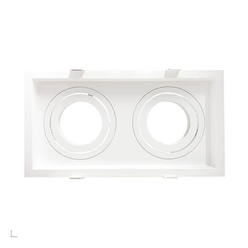Spot Recuado Embutir Duplo Par20 E27 Orientável Branco