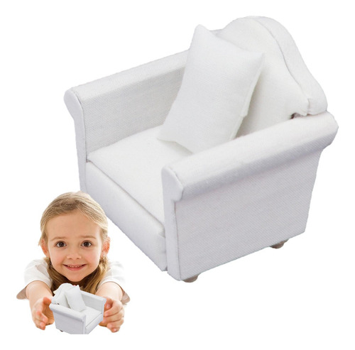Sofá De Casa De Muñecas Sofá En Miniatura Muebles De Salón E
