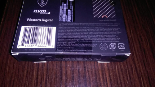 Disco Sólido Wd Black Sn750 M2 500gb Pcie Nvme C/disipador