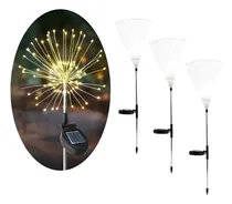Comprar Luz Solar Navidad 3 Unidades Amarillo Hadas Fuego Artificial Luces Navidad Luces Led Navidad Solar Luces Solares Decoraciones Navideñas Qatar Shop Luz Adornos Navideños