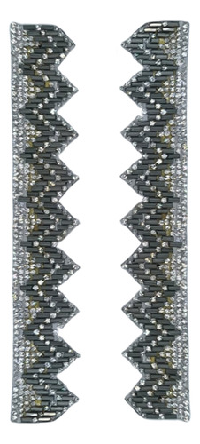Galon Termoadhesivo Tira De Strass 278876 2.5cm De Ancho Peltre-cristal Strass