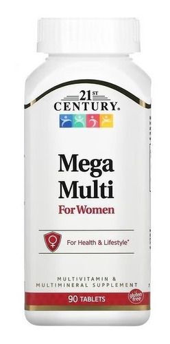 21st Century | Mega Multi For Women I 90 Comprimidos I Usa