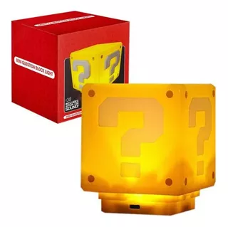 Lampara Led Mario Bros Color Amarillo Recargable Con Sonido