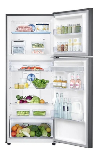 Imagen 2 de 4 de Heladera Freezer Superior Samsung No Frost 382 L Rt38k5932bs Color Black inox