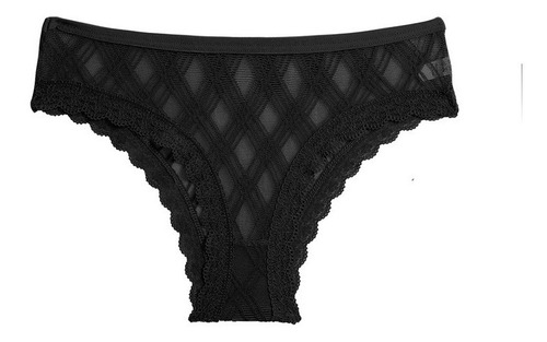 Set De 3 Bragas Fino Encaje Geo Mujer, Ropa Interior Panty