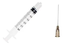 Comprar Kit Seringa 3ml Luer Lock Cu002F50 + Agulha 30x7 Cu002F50