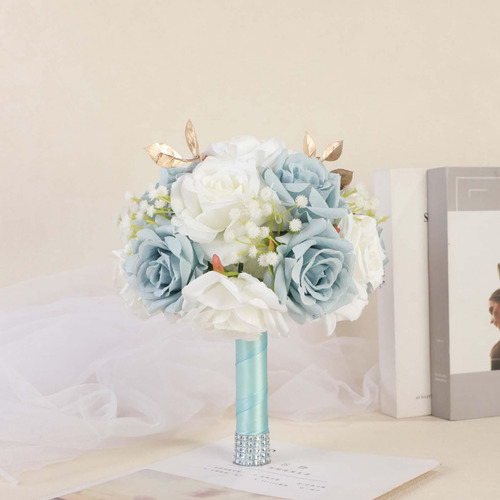 Bouquet De Boda Flor Artificial De Seda Ancho De 22 Cm