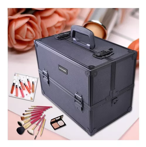 caja de plástico para maquillaje, caja organizadora de joyas, caja de  almacenamiento para maquillaje, caja de cosméticos para regalo de con  cajones (talla grande(blanco)-35.5*22*16cm)