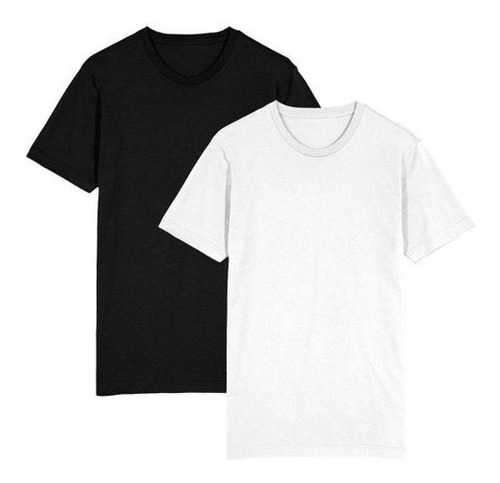 Kit Com 2 Camiseta Masculina Algodão Básica Camisa Polo Fish